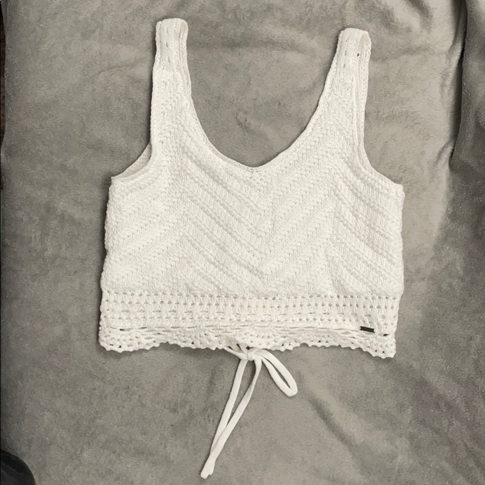 Hollister crochet crop top